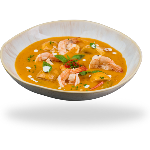 GOLDEN RED CURRY CREVETTES