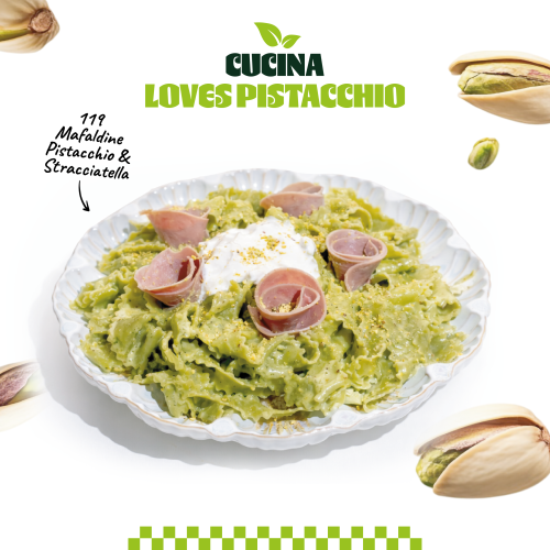 Mafaldine Pistacchio & Stracciatella