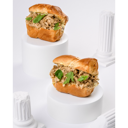  Pain brioche poulet crudite  