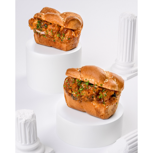  Pain brioche crevette tempura   