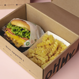 MENU DOUBLE CHEESE BURGER 