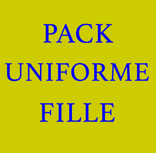 PACK UNIFORME FILLE  