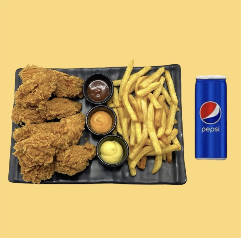  10 wings + Frites + Soda 