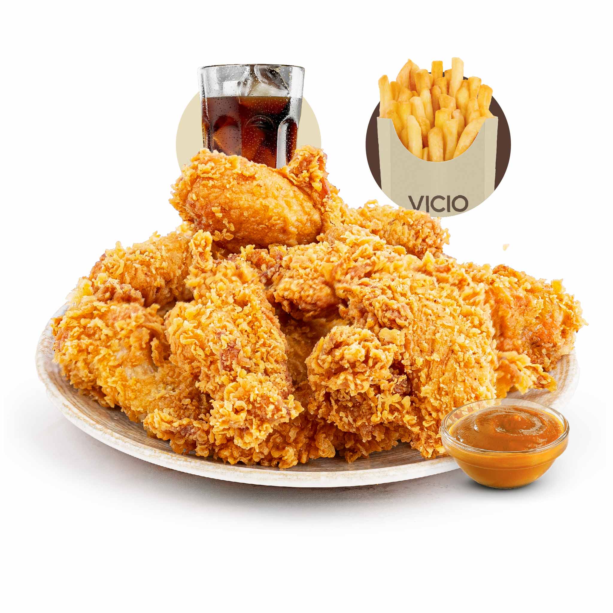 Combo mixte de poulet 6 pieces