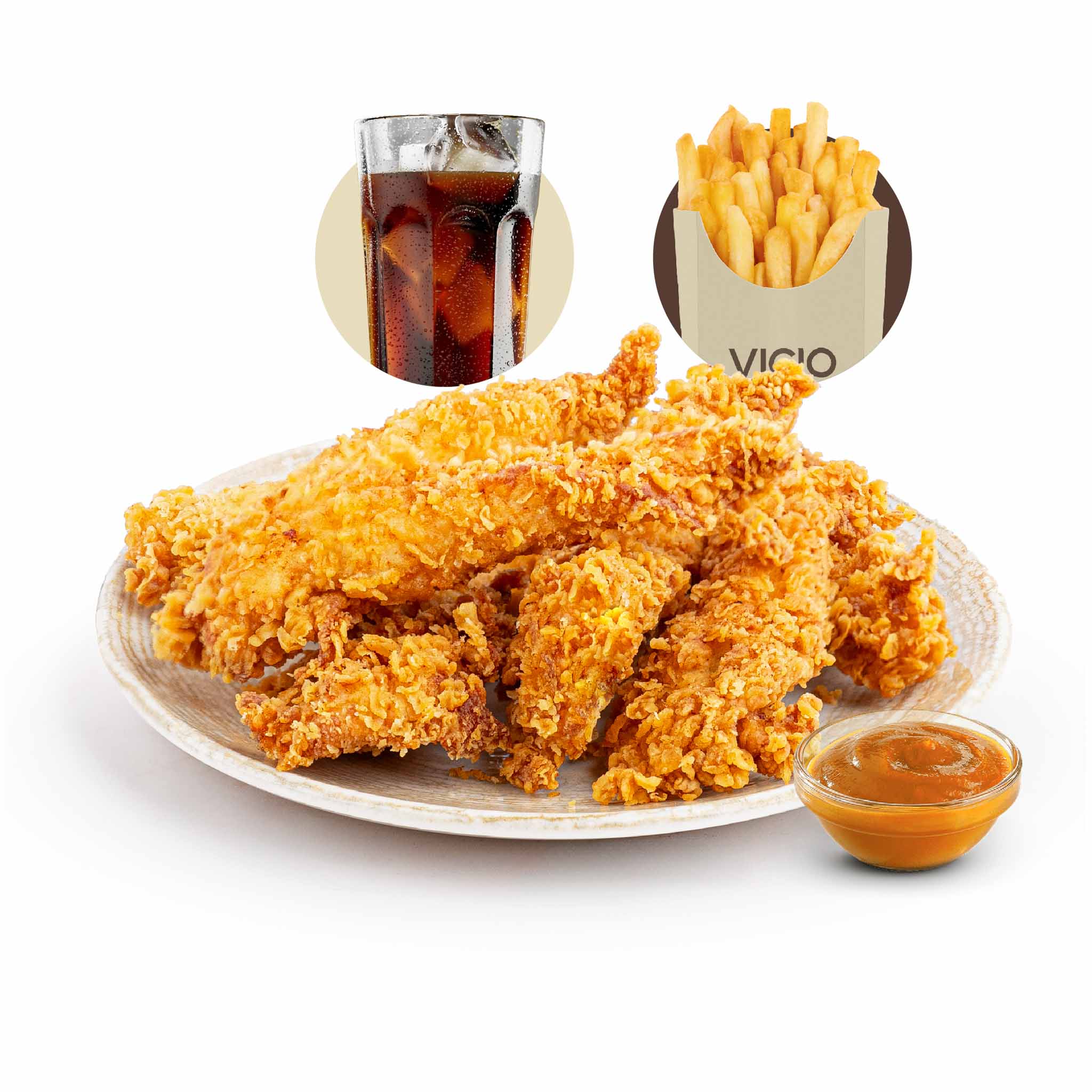 Combo de tenders de poulet 5 pieces
