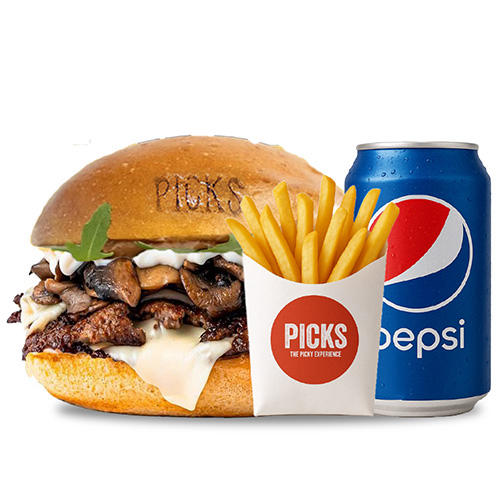 MENU SWISS MUSHROOM BRGR 