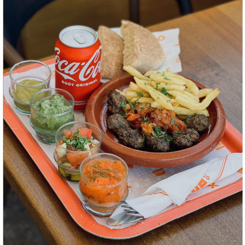  Kefta de boeuf beldi grille au charbon ( 6 ou 9 piece )    