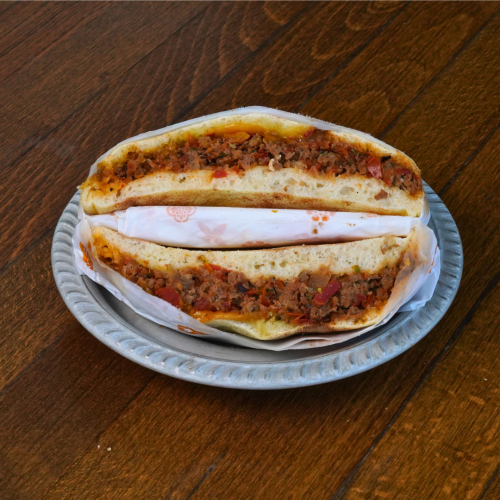  Batbout à la kefta de Boeuf grillé   