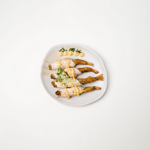  Gambas Saumon Cheese   