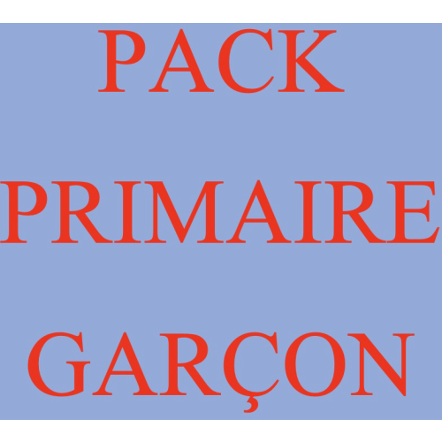  *PACK PRIMAIRE GARCON    